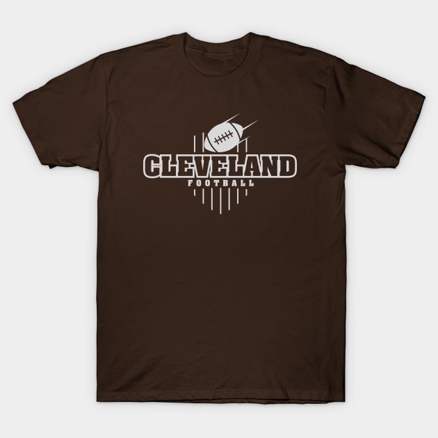 Cleveland Football T-Shirt by Toogoo